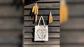 Nákupné tašky - ♥ Plátená, ručne maľovaná taška ♥ (MI18) - 9807641_