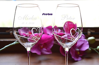 Nádoby - Mirka - svadobné poháre - 2ks - 9807565_