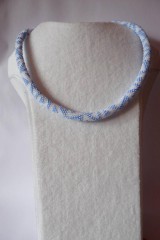 Sady šperkov - Jemná modrá súprava náhrdelník a náramok - 9810035_