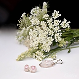 Sady šperkov - Motýľ a rosa - sada prívesku a náušníc v darčekovej krabičke - 9810538_
