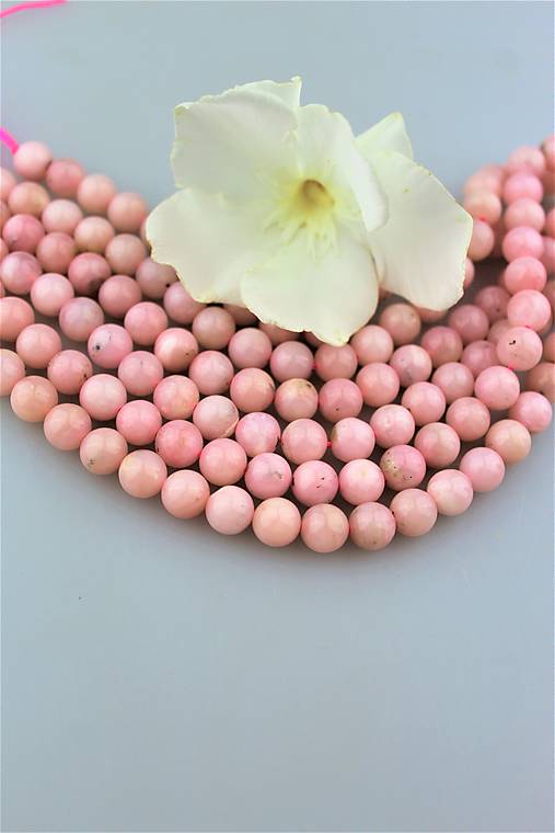 Minerály - andský opál korálky 8mm, A kvalita! - 9823097_