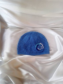 Detské čiapky - čiapka modrá - 9822516_