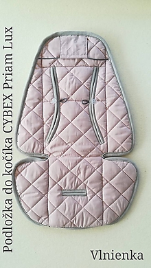 Detský textil - Podložka do kočíka CYBEX Priam lux proti poteniu 100 %merino top super wash - 9824071_