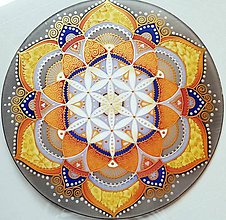 Dekorácie - Mandala tvorivej sily a kreatívnej mysle - 9825926_