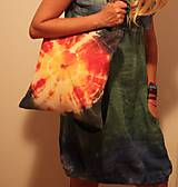 Nákupné tašky - Batikovaná nákupná taška Slnko - 9825766_