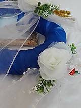 Dekorácie - Svadobná dekorácia v modrom - 9827676_