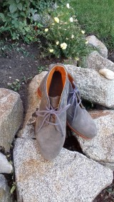 Pánske oblečenie - Hand made pánské topánky z semiš kože - 9828674_