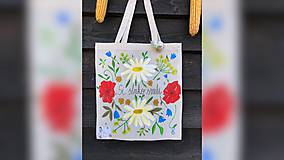 Nákupné tašky - ♥ Plátená, ručne maľovaná taška ♥ - 9826520_