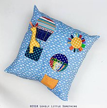 Detský textil - Balóny 3 - obliečka na vankúš 60x60 cm - 9832157_