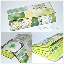 Peňaženky - Peňaženka v zelenom - 9831713_