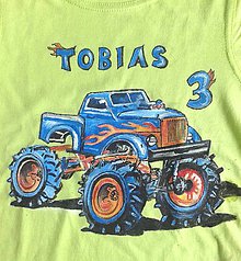 Detské oblečenie - monster truck... :-) rezervácia pre Majku - 9829767_