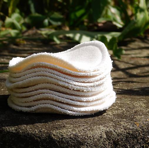 Úžitkový textil - Kozmetické odličovacie tampóny - biobavlna - 9837231_