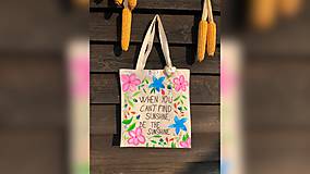 Nákupné tašky - ♥ Plátená, ručne maľovaná taška ♥ - 9840022_