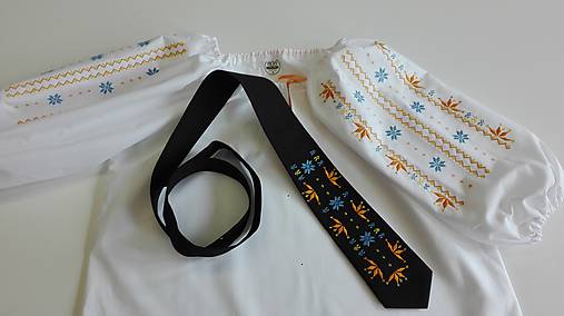 Blúzky a košele - Folk set Podpoľanie - 9838890_