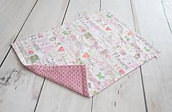 Detský textil - Minky deka garden - 9841911_