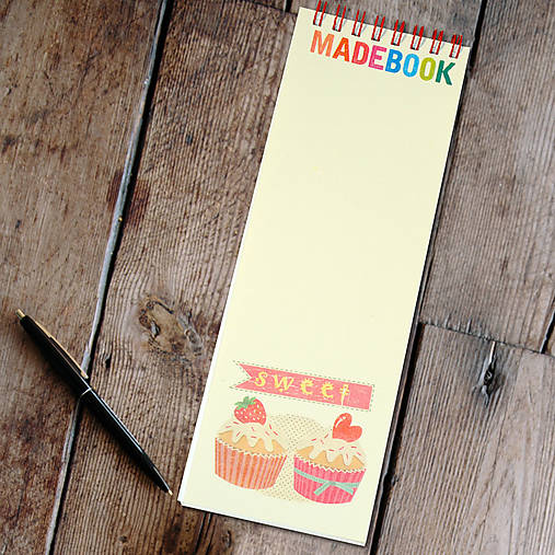 Papiernictvo - MADEBOOK blok nákupný - SWEET - 9845903_