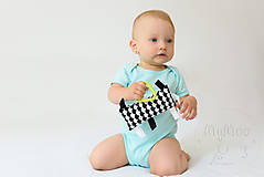 Hračky - Montessori úchopový polštářek - vlnky - 9846271_