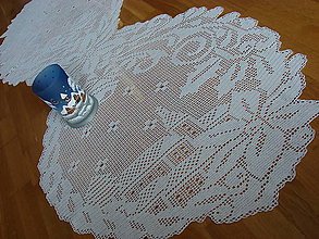 Úžitkový textil - háčkovaný obrus " vianočná nostalgia" - 9851142_