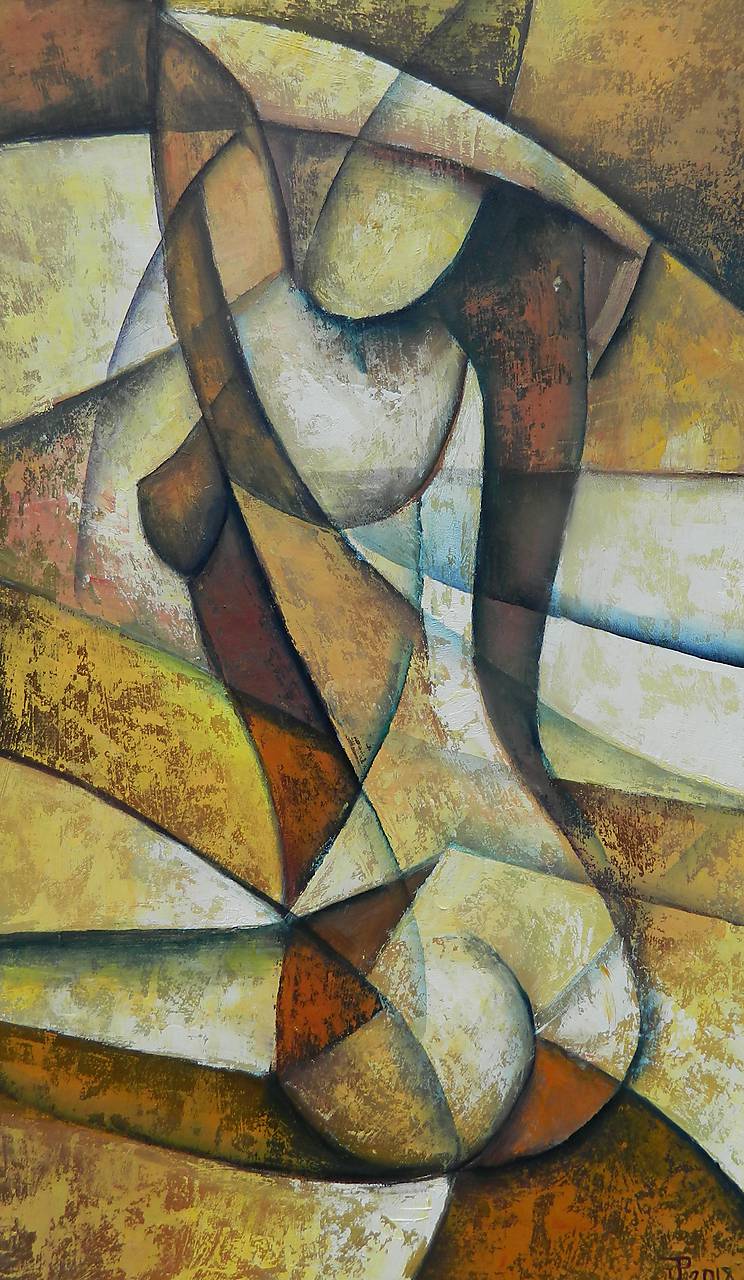 Akt, kubismus / jiripaintings - SAShE.sk