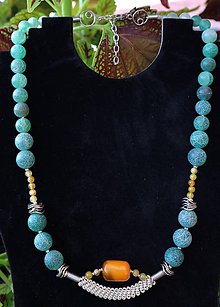 Sady šperkov - magický achátovo jantárový set pre výnimočné ženy - 9851959_