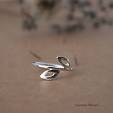 Prstene - minimalistický strieborný prsteň CUTE WILDNESS výpredaj len líščie uši skladom - 9852802_