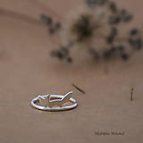Prstene - minimalistický strieborný prsteň CUTE WILDNESS výpredaj len líščie uši skladom (LíšKA mini) - 9853045_