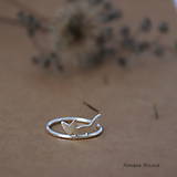 Prstene - minimalistický strieborný prsteň CUTE WILDNESS výpredaj len líščie uši skladom - 9853047_