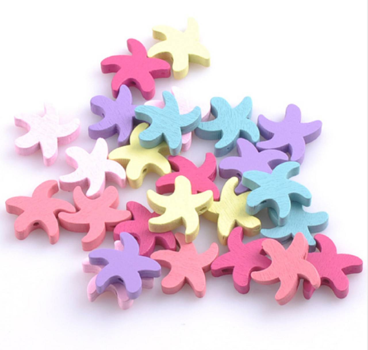 Korálka drevená HVIEZDICA 1,7 cm