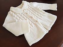Detské oblečenie - Ručne pletený svetrík - 9855390_