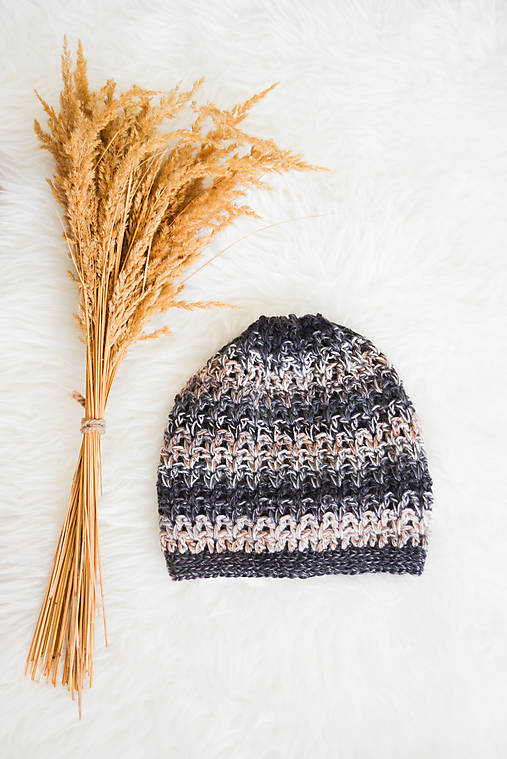 Čiapky, čelenky, klobúky - Beanie... natural... 75% vlna... nr. (4) - 9858242_