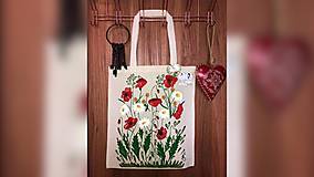 Nákupné tašky - ♥ Plátená, ručne maľovaná taška ♥ (S5) - 9861604_