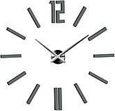 Hodiny - Moderné nástenné hodiny do obývačky 0031X ZRKADLO (800 x 800 mm - Červená) - 9860799_