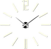 Hodiny - Moderné nástenné hodiny do obývačky 0031X ZRKADLO (800 x 800 mm - Červená) - 9860802_