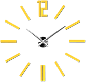 Hodiny - Moderné nástenné hodiny do obývačky 0031X ZRKADLO (800 x 800 mm - Červená) - 9860805_