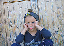 Detské čiapky - ČELENKA - uchokrytka (3-5 rokov (Hanka na foto má 4,5 roka), obvod hlávky cca. 50 cm) - 9861334_