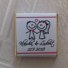 Darčeky pre svadobčanov - Svadobná čokoládka 1 - 9865030_