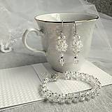 Sady šperkov - Svadobný náramok a náušnice - 9865538_
