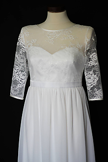 Šaty - Svadobné šaty pre tehotné nevesty - 9866389_