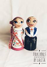 Sochy - Folk dolls č.3 - drevené bábky v kroji - 9868997_