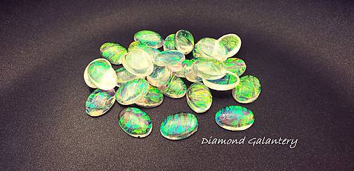 Komponenty - Ozdobné kamienky 13x18 mm - Ovál - Priehľadné AB - 9868781_