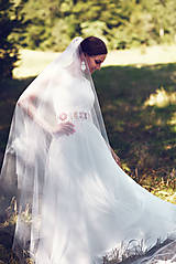 Šaty - Svadobné šaty s opaskom - 9874371_
