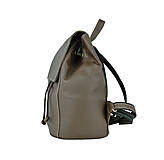 Batohy - Moderný kožený ruksak z pravej hovädzej kože v hnedej farbe - 9874902_
