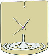 Hodiny - Moderné nástenné hodiny-Slza X0046 (Béžová) - 9878616_