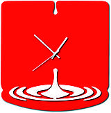 Hodiny - Moderné nástenné hodiny-Slza X0046 (Béžová) - 9878633_