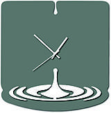 Hodiny - Moderné nástenné hodiny-Slza X0046 (Béžová) - 9878638_