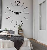 Hodiny - Elegantné hodiny na stěnu - WHITE X0081 plast bez EVA peny (Strieborná) - 9878786_