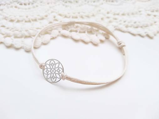 Náramky - ROZETA V STRIEBRE II. - 9879711_