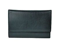Elegantná peňaženka z pravej kože v čiernej farbe