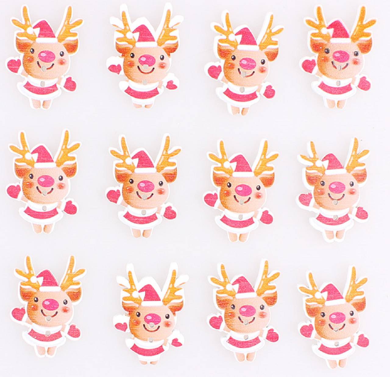 G103 Gombíček drevený Sobík 3,5 x 2,5 cm