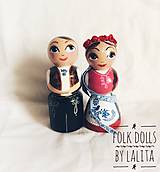 Dekorácie - Folk dolls č.4 - bábky v ľudovom kroji - 9885710_